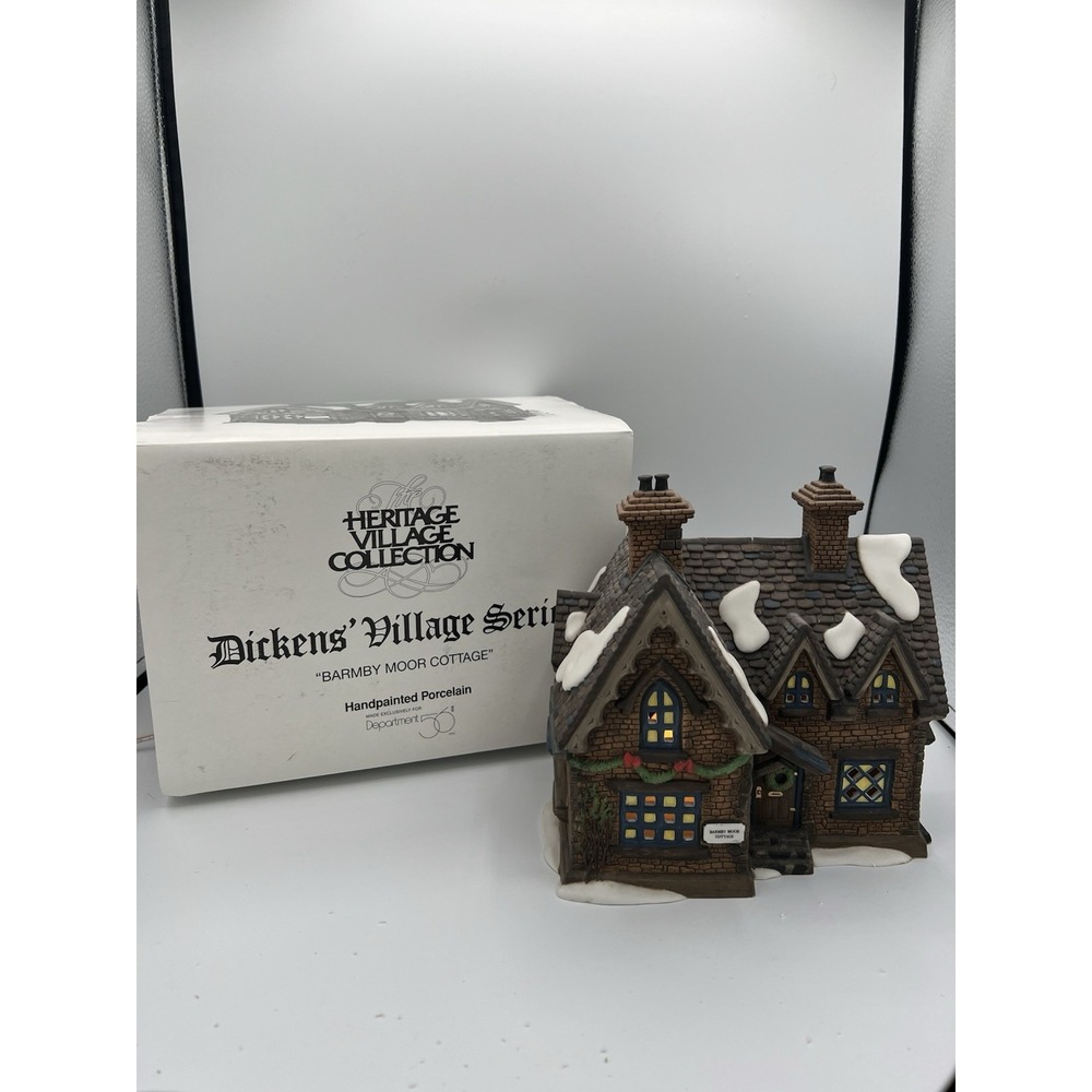 🎩🏠 Dept 56 Heritage Village Dickens Series "Barmby Moor Cottage"-See Desc/Pics